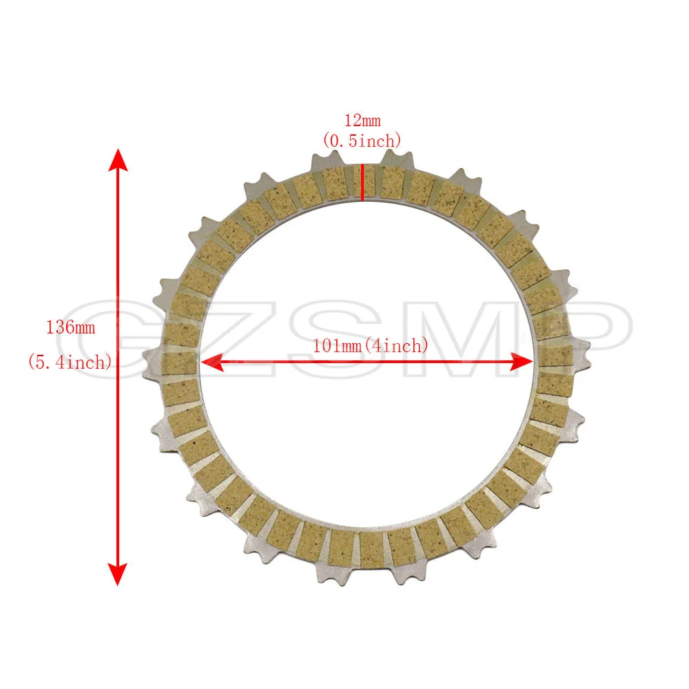 Fit for Honda CRF250M CRF250L CRF 250 CRF250 M L 2013-2017 2014 2015 2016 5PCs Fiber Clutch Friction Disc Plate Kit