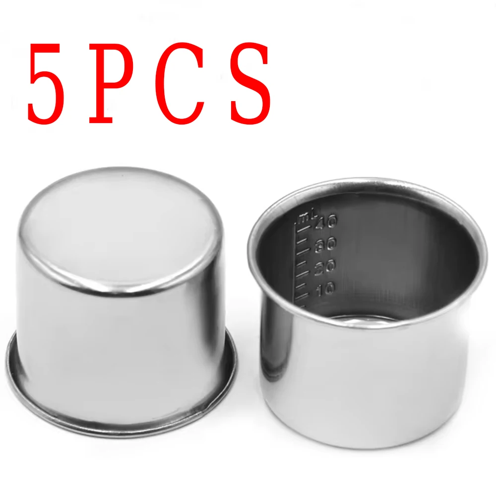 

40ml Stainless Steel Medicine Measuring Cup with Scale Durable Small Liquid Medicine Cup for Accurate Dosage Measurement