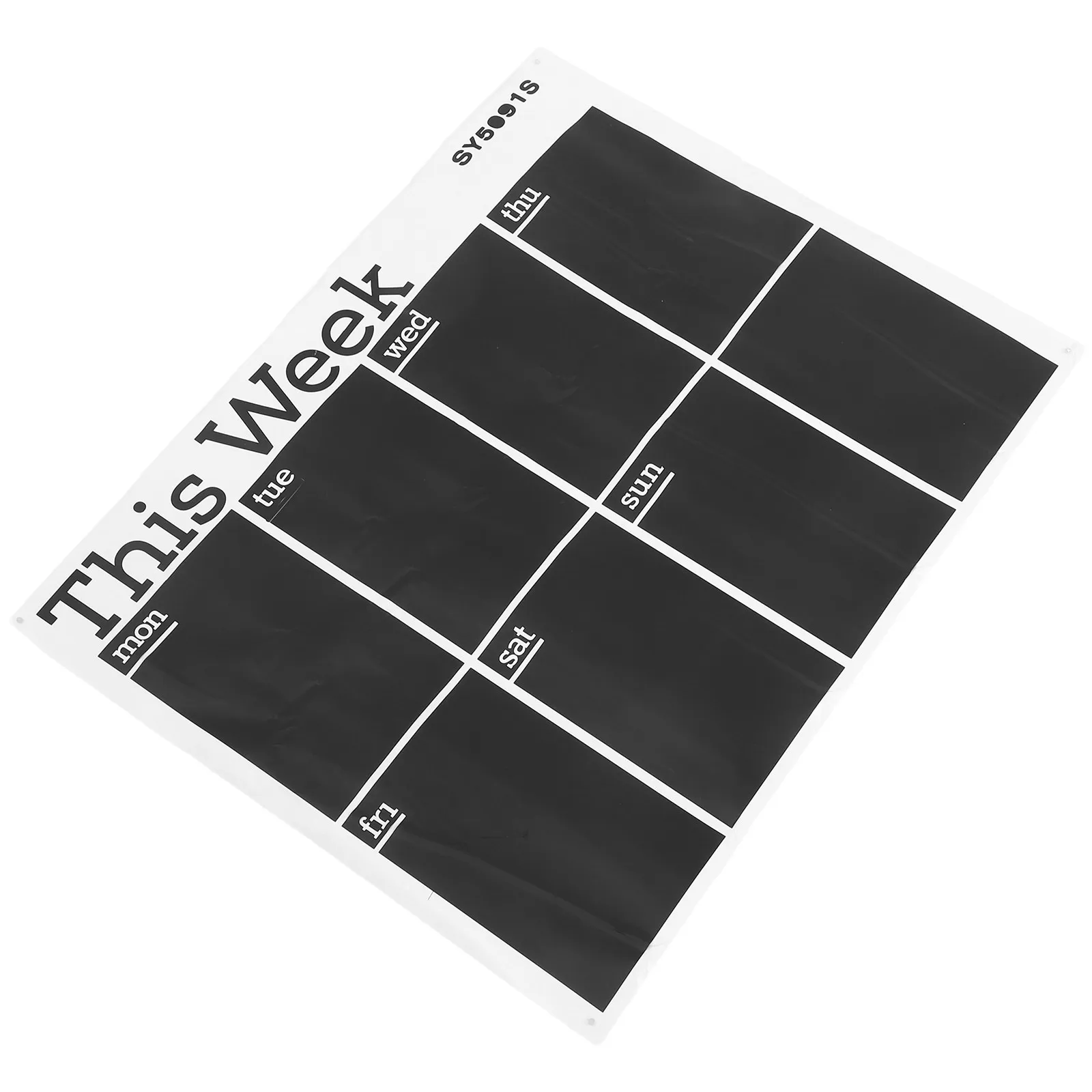 Household Blackboard Sticker Small Self-Adhesive Plan Board Removable Wall Sticker for Daily Use Weekly Schedule Board Organizer