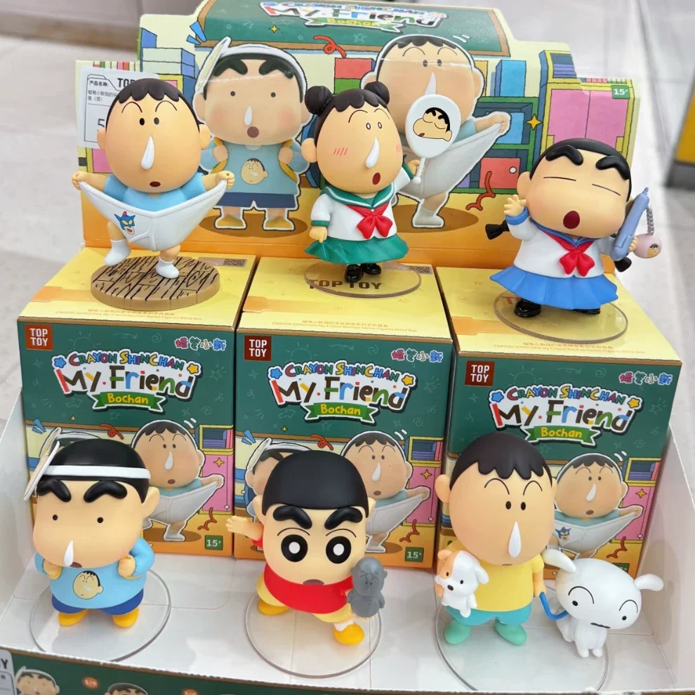 

Kawaii Crayon Shinchan My Dumb Friend Series Blind Box Trend Toy Desktop Decoration Model Figure Children'S Birthday Gift