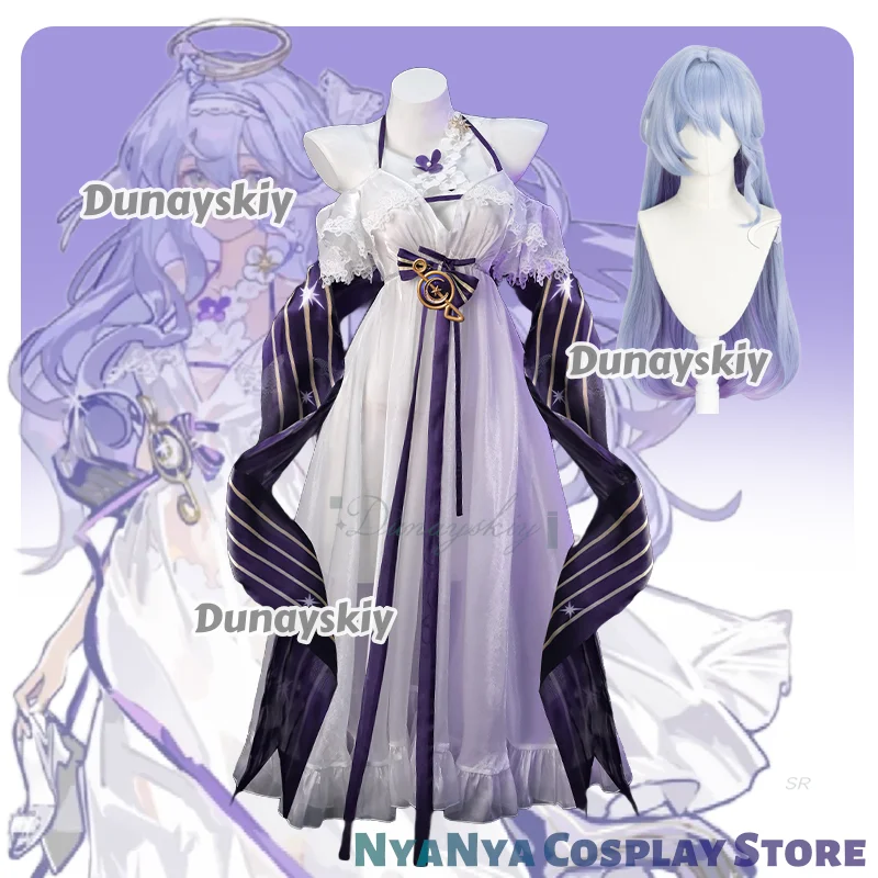 

Fanart Robin купальник косплей disfraz игра Honkai Star Rail Robin белое женское платье летние праздничные наряды для вечеринки на Хэллоуин