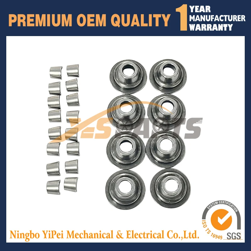 

8 pcs Valve Spring Seat + 16 pcs Valve Cotter For Kubota V2403