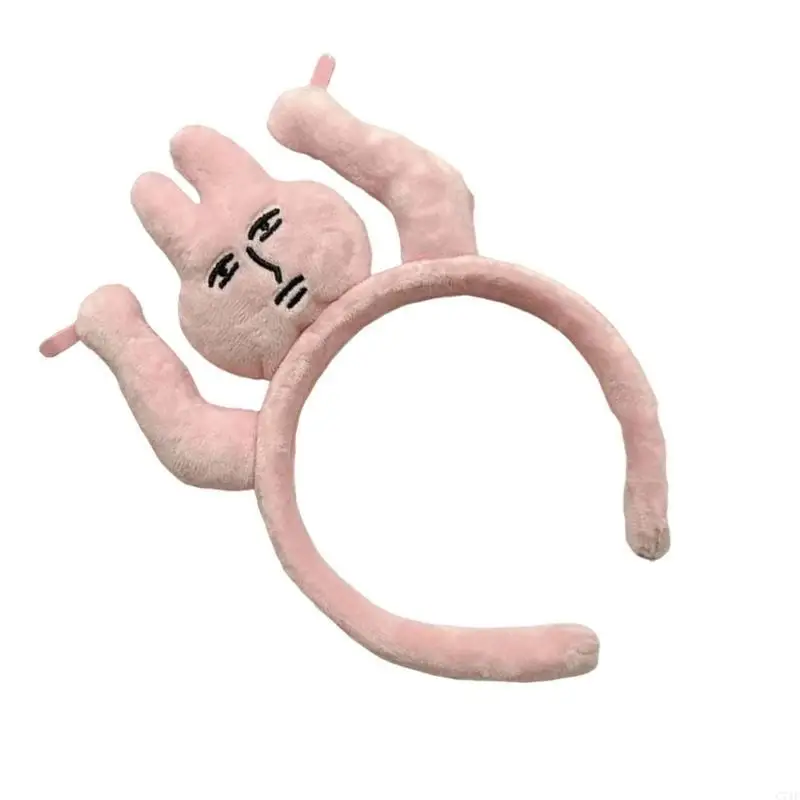 

C71F Bangs Clip Creative Face Washing Hairband Fun Headband Cosplay Lovely Makeup Cosplay Costume Stage Shows