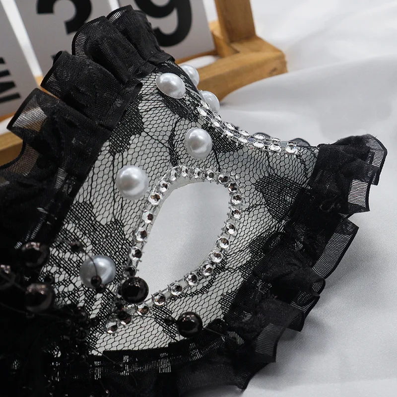 أقنعة تنكرية من الدانتيل، قناع كرات حفلات الهالوين للأميرة، قناع أبيض أنيق، قناع مثير لمهرجان الكرنفال، إكسسوارات تنكرية