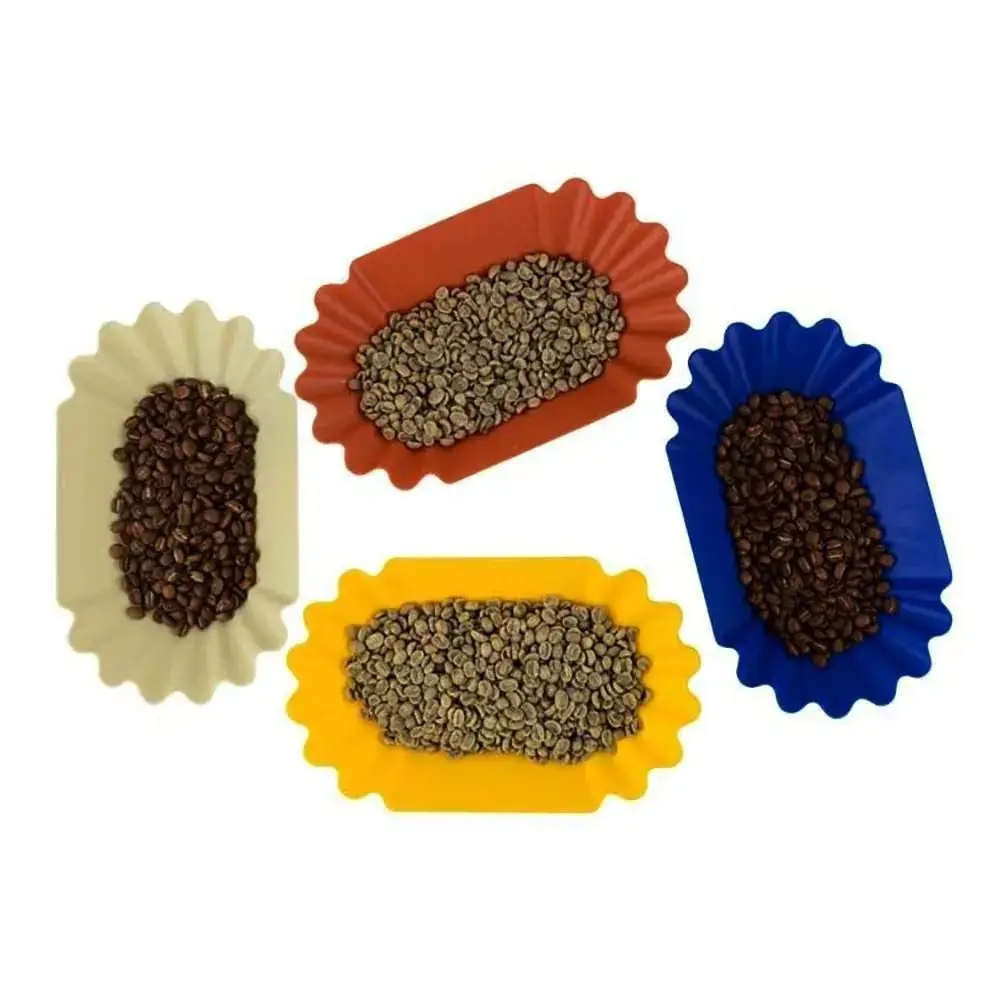 Plastic Coffee Bean Tray 22.3x13x3.5cm Oval Sample Display Tray Space Saving Reusable Snack Serving Tray Coffee Beans Display