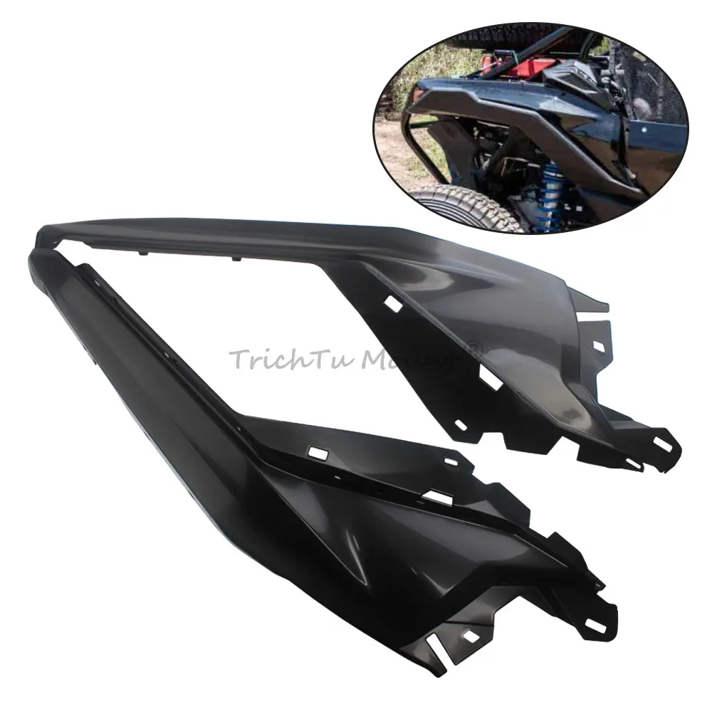 For Can-Am Maverick X3 MAX 1000R XC Turbo R RR DPS X MR RS 2017-2024 UTV Rear Facia Cover Rear Fender Guard Deflector