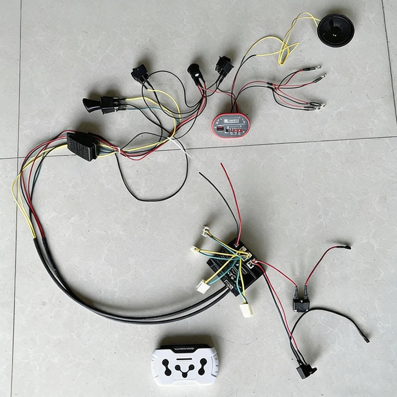 1Set 12V High-Power 4WD/Dual-drive Controller One-Key Start/Swing Motion Switch Replacement Accessories for Kids RC Electric Car
