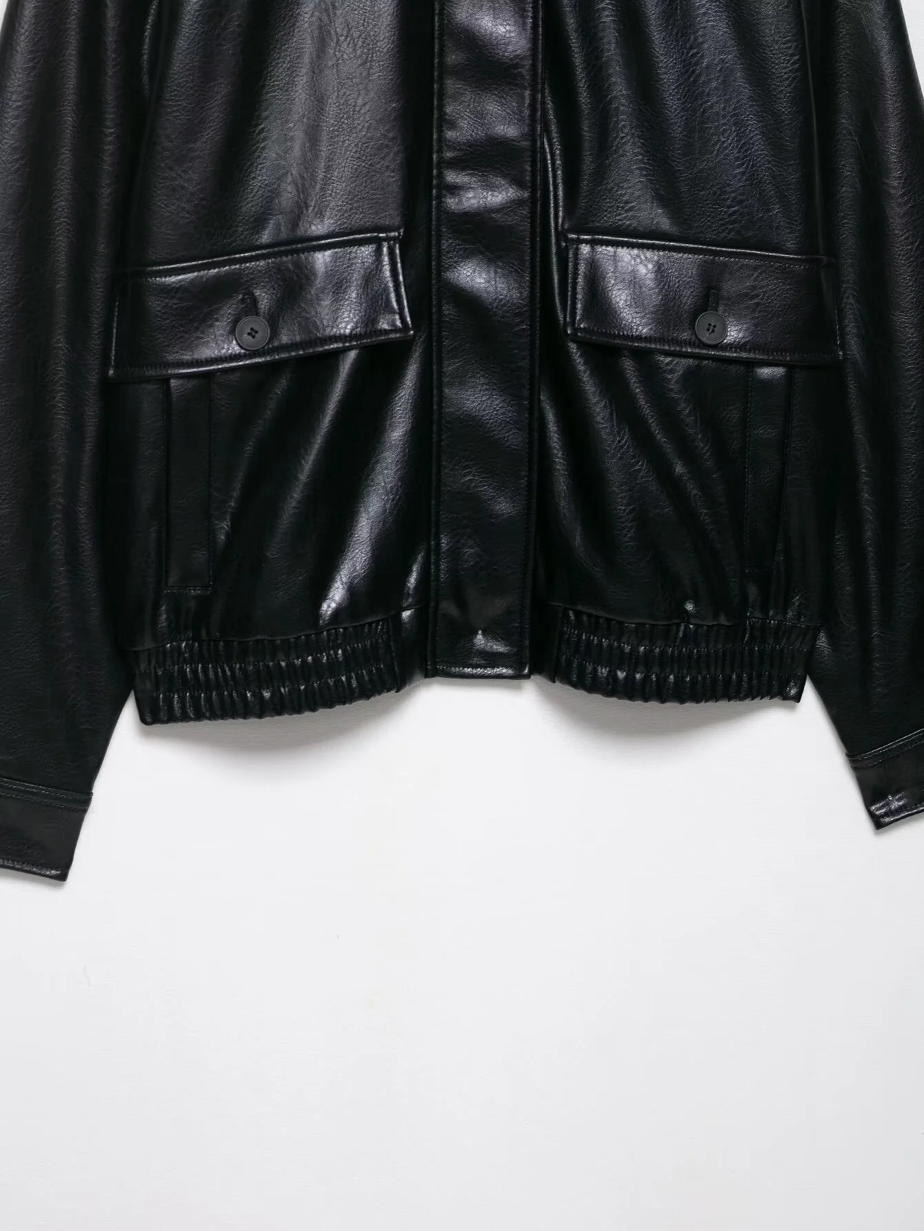   Veste de pilote en simili cuir pour femmes, nouvelle collection d'automne, décontractée, simple, polyvalente, mode Fuling, manches longues