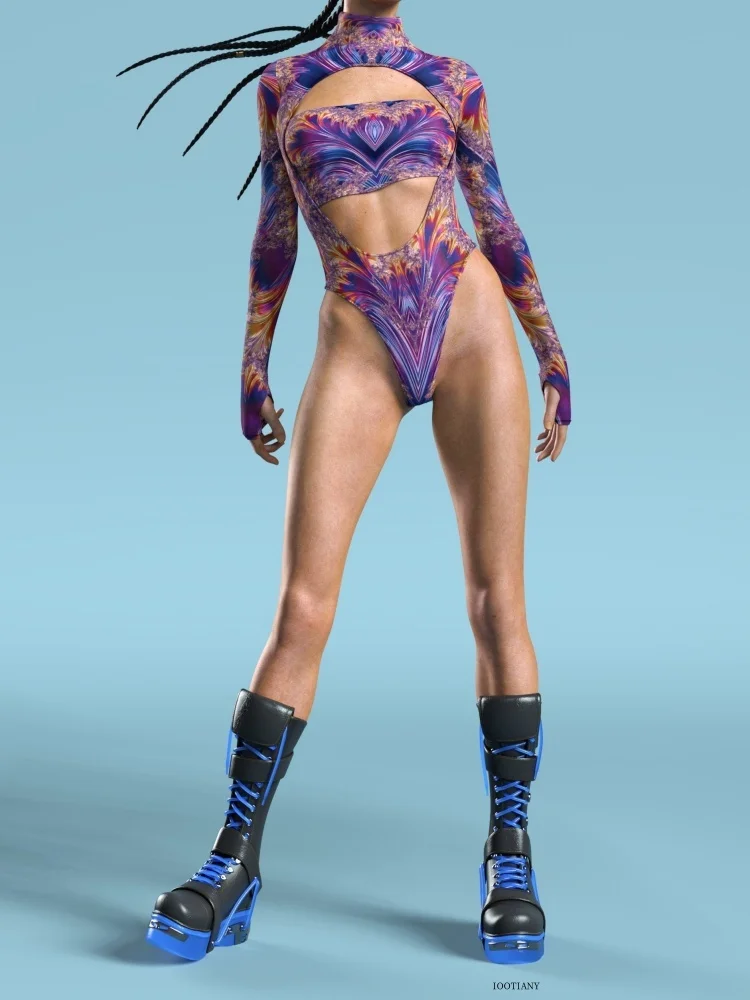 Sun God Bunter Jumpsuit für Damen, sexy Zentai-Anzug, Jumpsuit für Karneval, Halloween, Cosplay, Bühnenkostüm, Party-Badeanzug – Detail 32