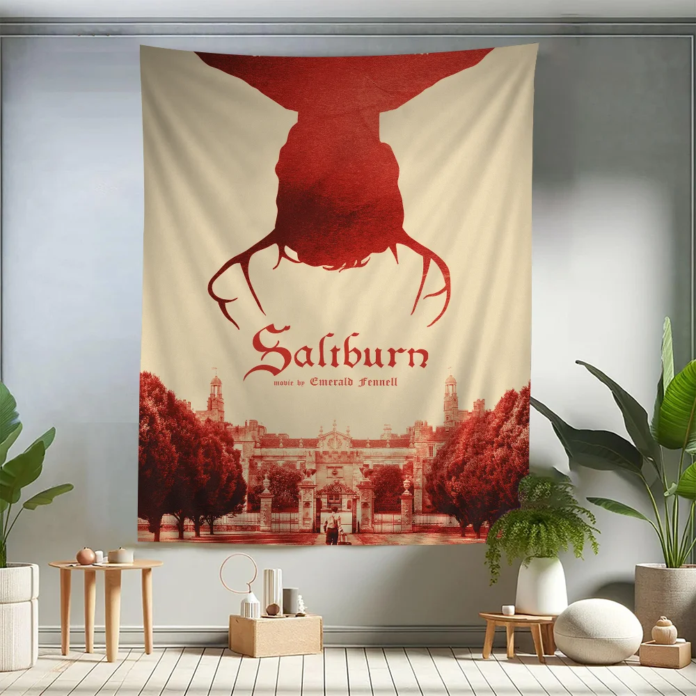 Saltburn-tapiz de dibujos animados para decoración del hogar, hojas colgantes de pared, arte de ciencia ficción, serie de TV, 2023