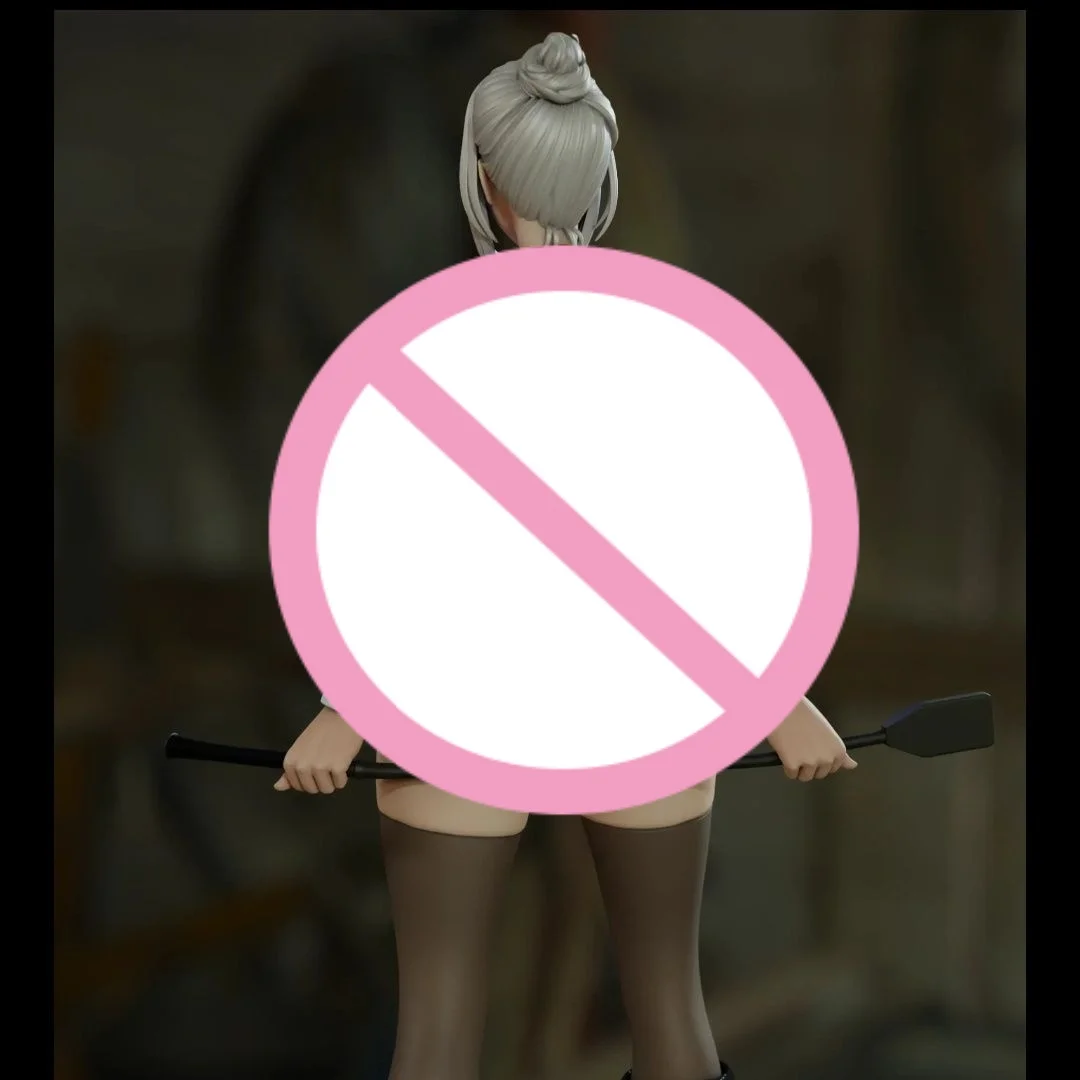 Kit de modelo de figura de resina, escala 1/24, 80mm, gordo, sexy, dentes brancos, roupas nsfw, duas versões, desmontado, sem pintura, brinquedo de impressão 3d