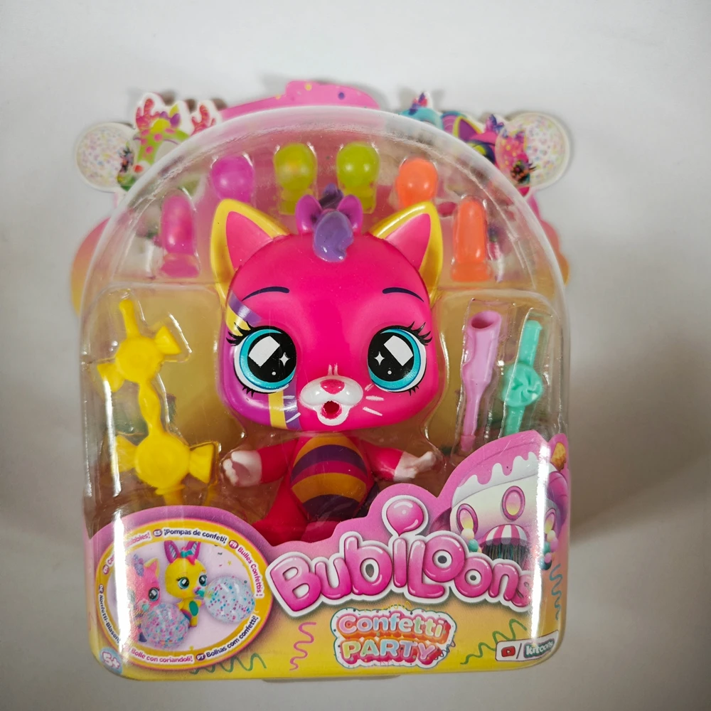 bubiloons confetti party  Bubble blowing pet doll as a gift for children