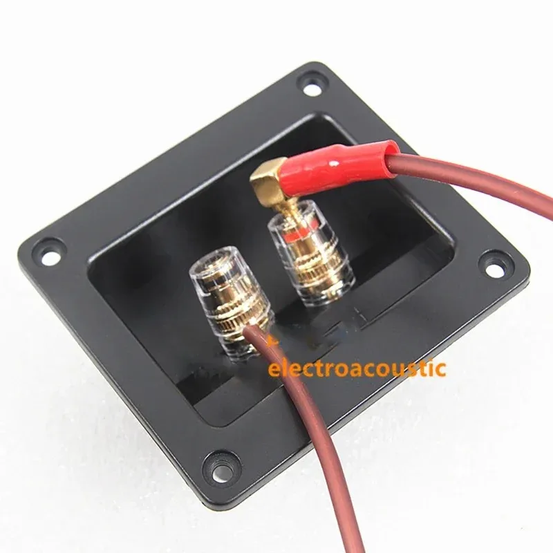 2pcs/lot Loudspeaker High-End Crystal 2 Junction Box of Pure Copper Column Audio Enthusiasts DIY Accessories F-506 Column