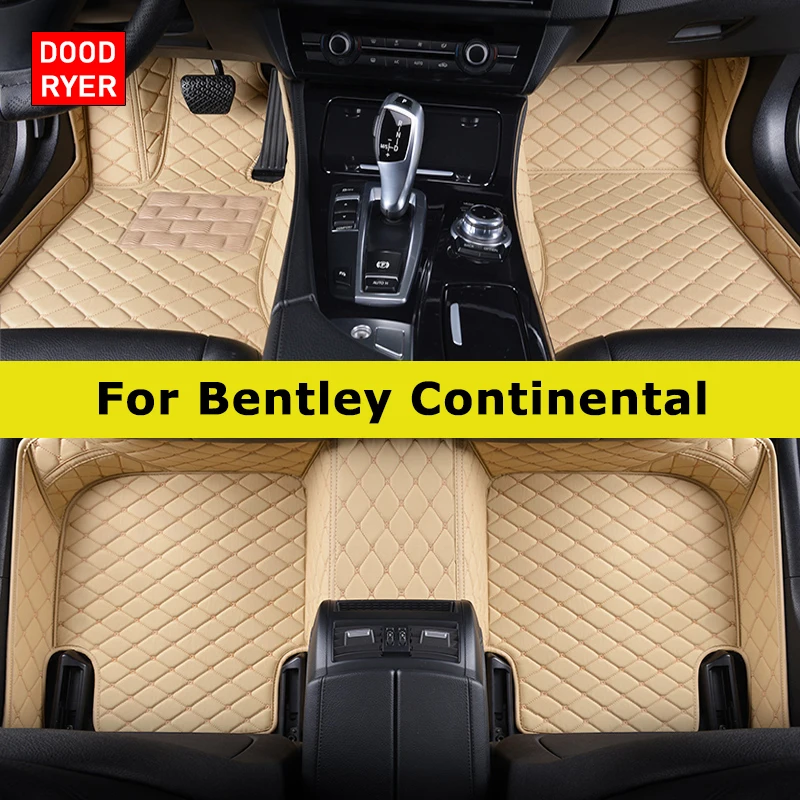 DOODRYER Custom Car Floor Mats For Bentley Continental Auto Carpets Foot Coche Accessorie