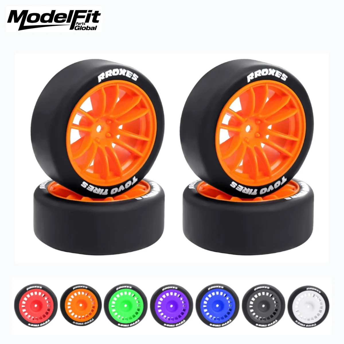4pcs 12mm Hex 66x26mm Hard Drift Tires Wheels For 1/10  RC Drift Car On Road Tamiya TT01 TT02 XV01 PTG-2 Kyosho HPI HSP