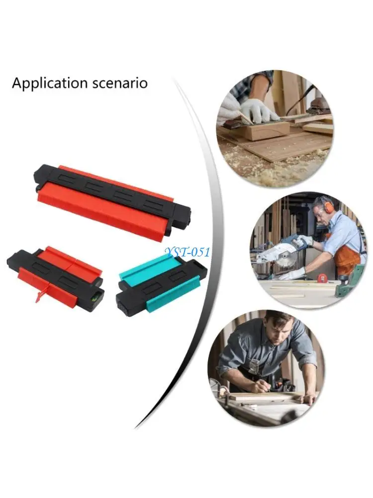 

E15A Gauge Irregular Duplicator Outline Measuring Ruler Woodworking Profile Tool Construction Ruler with Lock