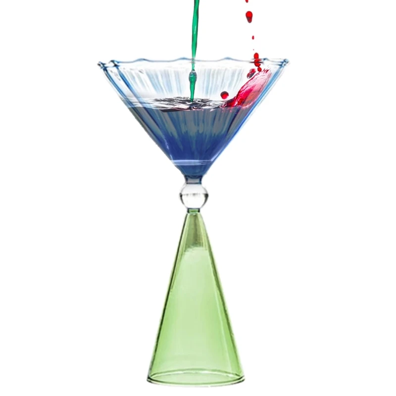 Kitchen Glasswares Colorful Cocktail Cups Creative Wine Cup Unique Flower Cup