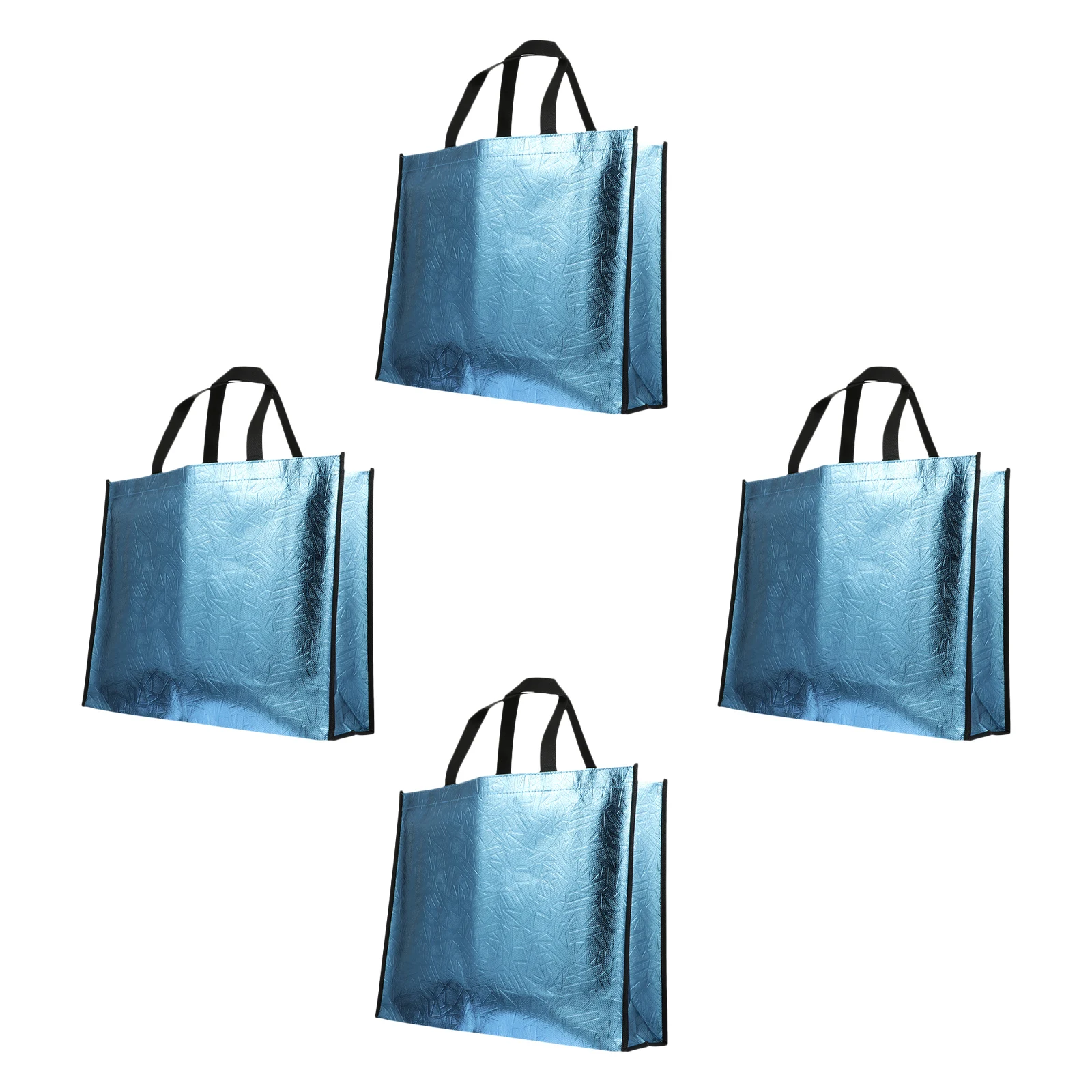 

4Pcs Non Bags Reusable Gift Wrapping Tote Portable Shopping Reusable Gift Bag Foldable Storage Packaging Dessert