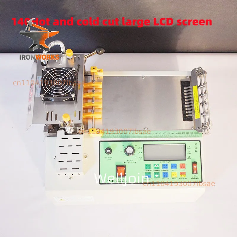 140CH automatic hot cold Cloth belt cutting machine Non-woven ear tape webbing safety goggles elastic belt cutting big screen