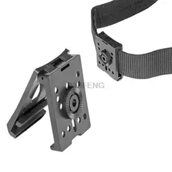 Tactical Kydex Holster Waist Clip Gun Holster Belt Loops for Knife K Sheath Holster Scabbard Back Clip 360 Degree Rotable