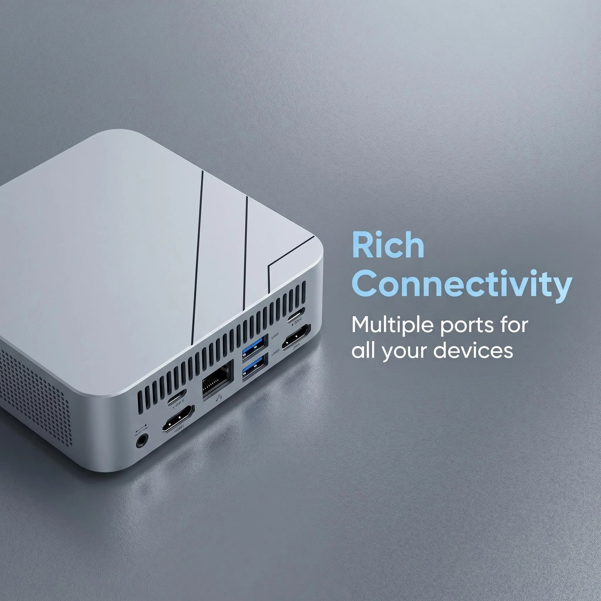 Intel Core i9-10980HK Small Form Factor PC 16GB 2TB NVMe SSD Triple 4K Output WiFi6 BT5.2 High Performance Office Home Desktop