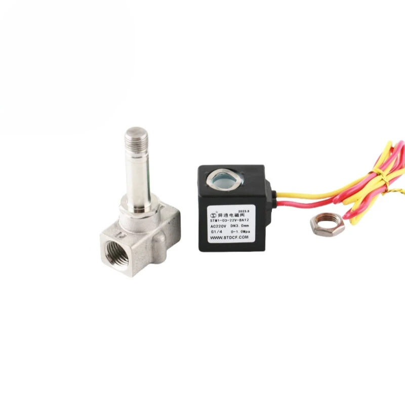 1/4 stainless steel two-position two-way solenoid valve 220V/24V