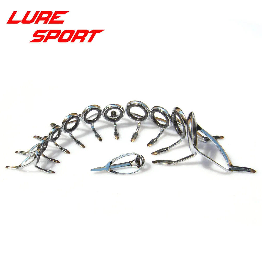 LureSport 11pcs 14pcs Guide set KW20 guide MN Top guideSteel frame  Rod Building component Repair DIY Accessory