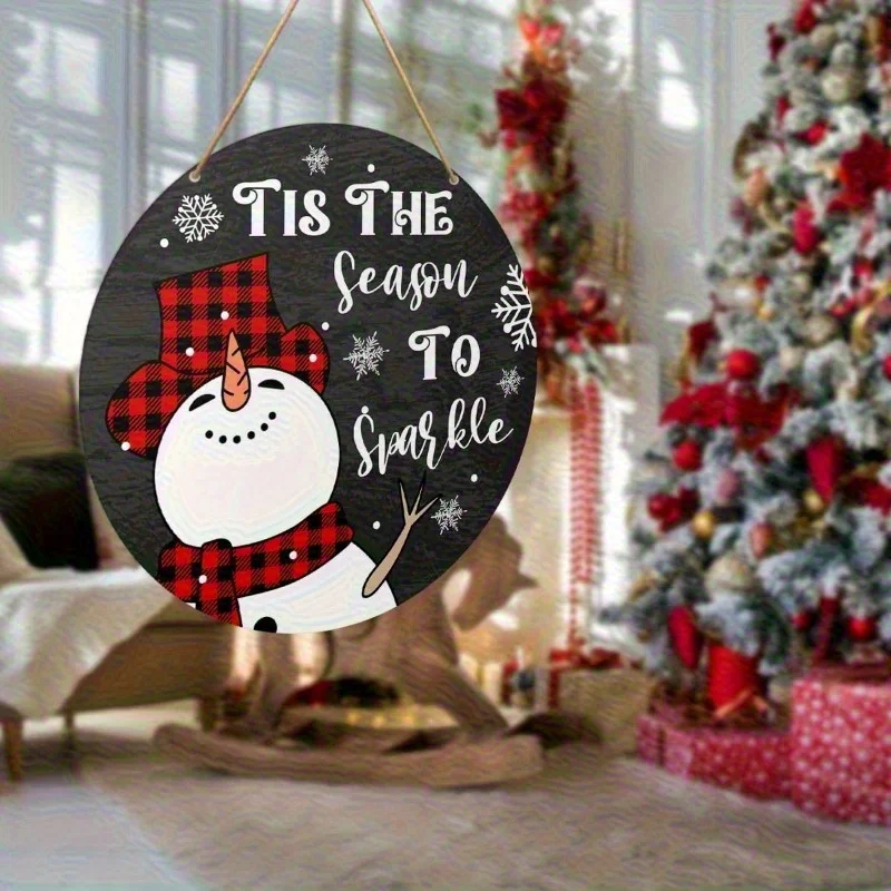 2D Flat, 2D Plan, Hello Winter Welcome Sign&Christmas Wall Decoration- 