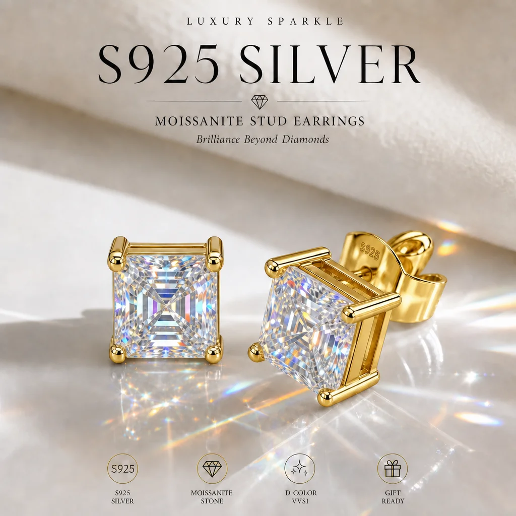 S925 Silber Marquise-Schliff 3EX Cut Zertifizierte 0,5-2,0ct Moissanit-Ohrringe Damen-Party-Schmuck Geschenke mit GRA-Zertifikat – Detail 3
