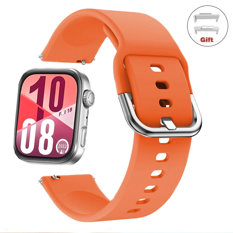 Bandas deportivas para Huawei Watch FIT 3 fit 2, correa de reloj con hebilla de metal, pulsera de silicona para huawei fit 4-Pro, accesorios