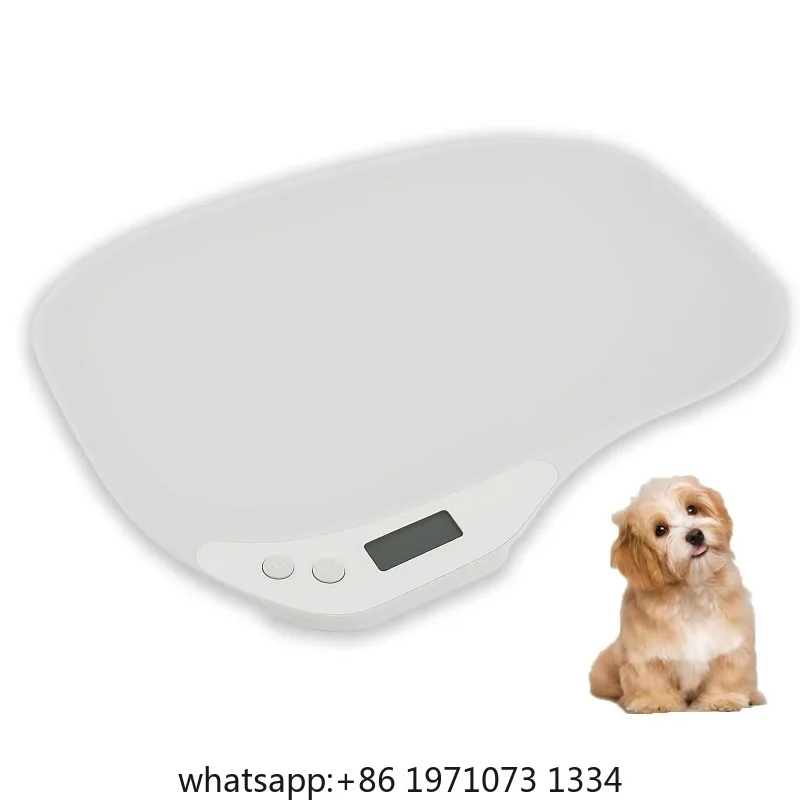 Small Digital Pet Scale Battery Operated LED Display Mini Electronic Pet Weight Scale Electronic Pet Scale Weighing Tool