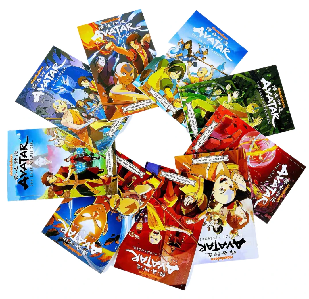 3 book Avatar The Last Airbender Season 1/ 2 English Picture