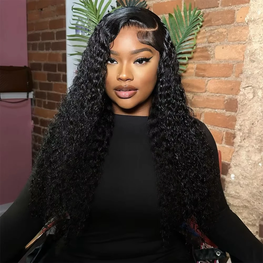 Human Hair 13x6 Lace FrontReady Glueless Wig Deep Wave To Wear And Go PrePlucked For Women Precut Frontal Curly Lace Front Wigs