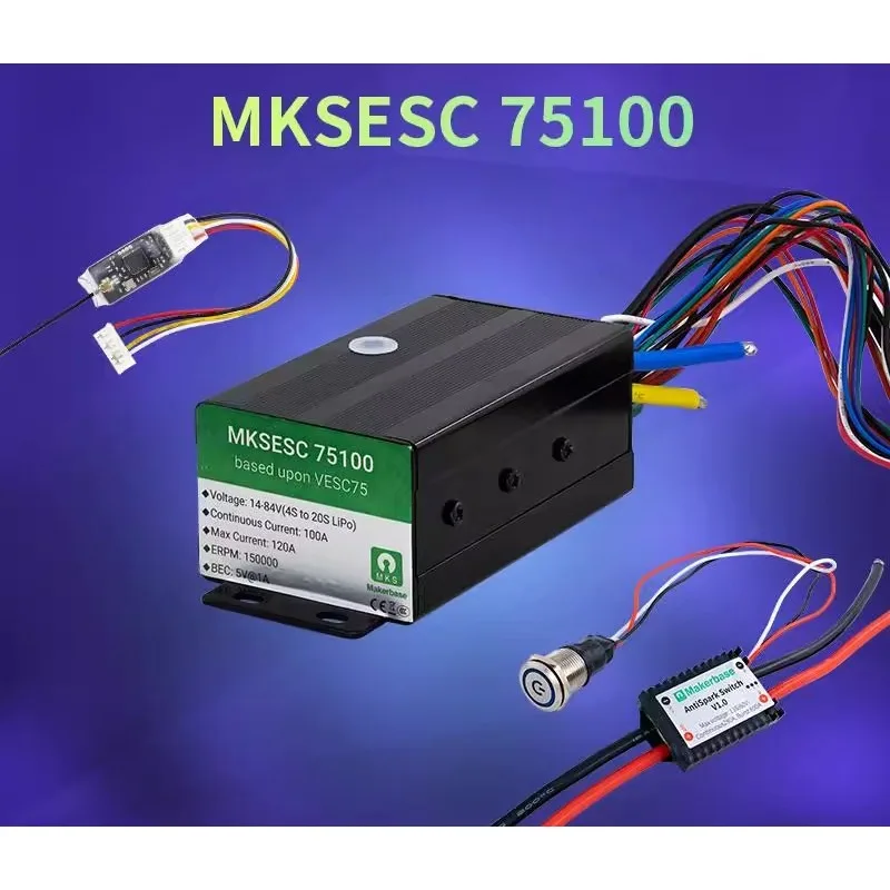 Piezas para 75V100A ESC, modelo de avión FOC motor sin escobillas VESC75