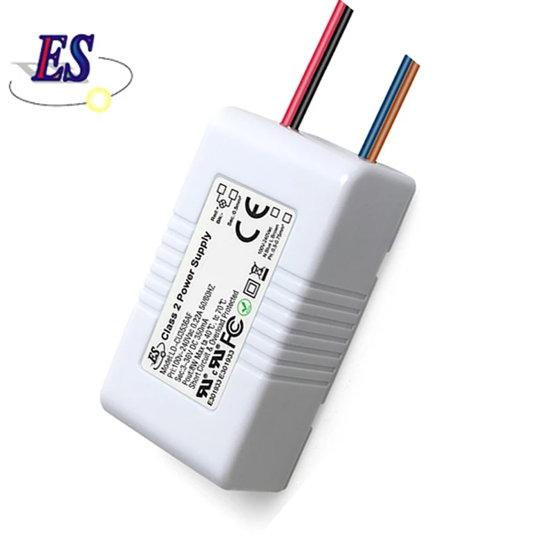 ES Driver 3-8W AC/DC Constant current 350mA LED downlight transformer LED store lights Power Adapter  CE UL ROHS certification