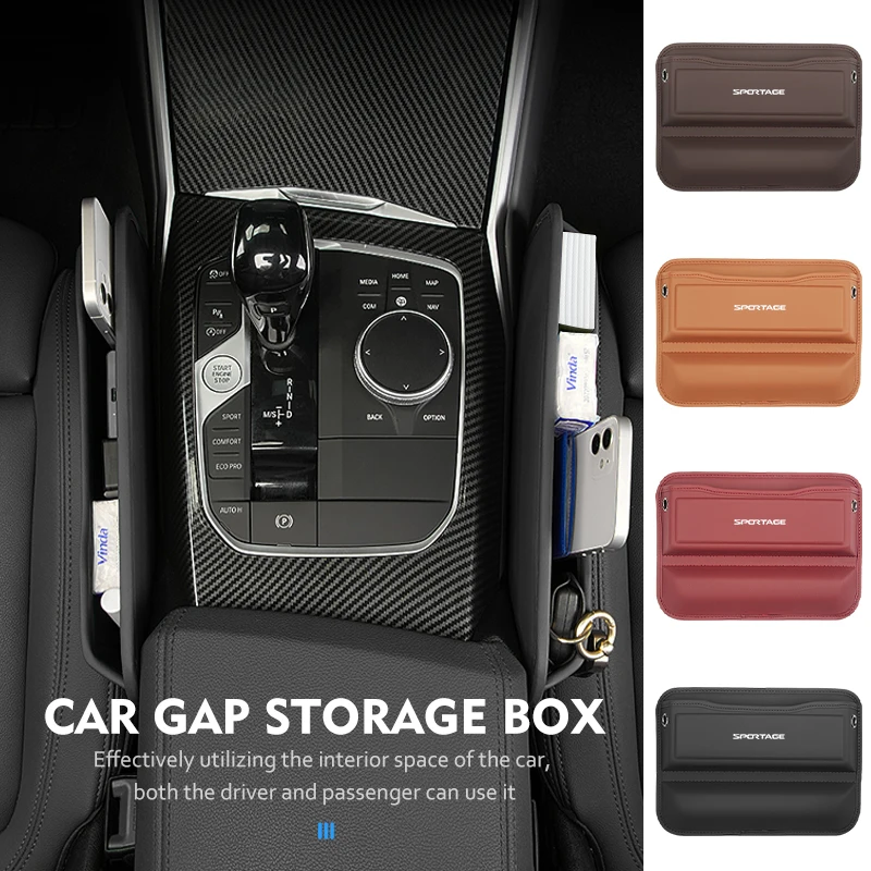 Caixa de Armazenamento para Preencher o Espaço Lateral do Console do Carro, Acessórios para KIA Stonic, Picanto, Sorento, Stinger, Soul, Spectra, Carens