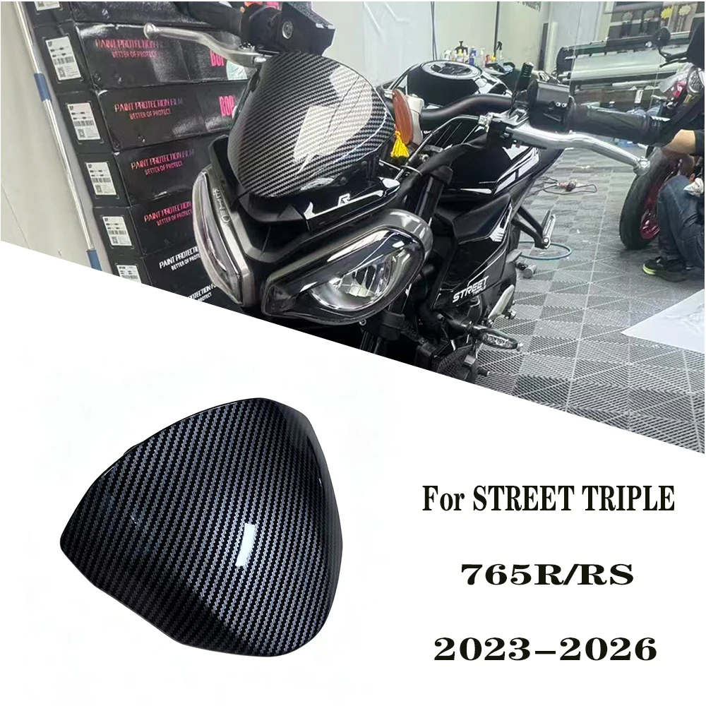 

New For Street Triple 765RS 765 RS 2023-2026 Motorcycle Front Windscreen Windshield Visor Wind Screen Shield Spoiler Deflector