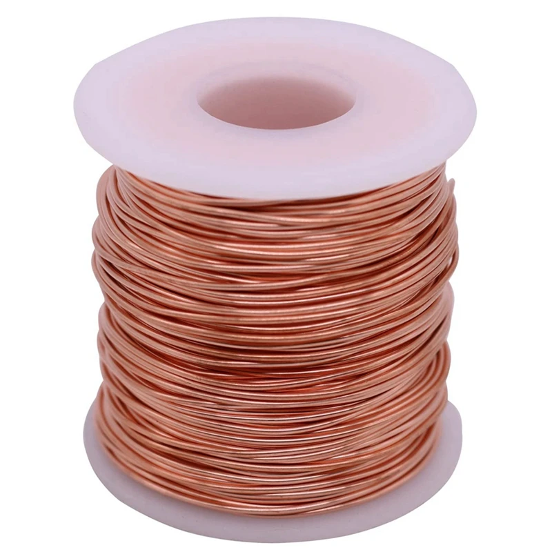 Copper Wire Soft Copper Wire Bare Copper Wire 16 Gauge, 126 Feet, Bright, 1 Pound Spool