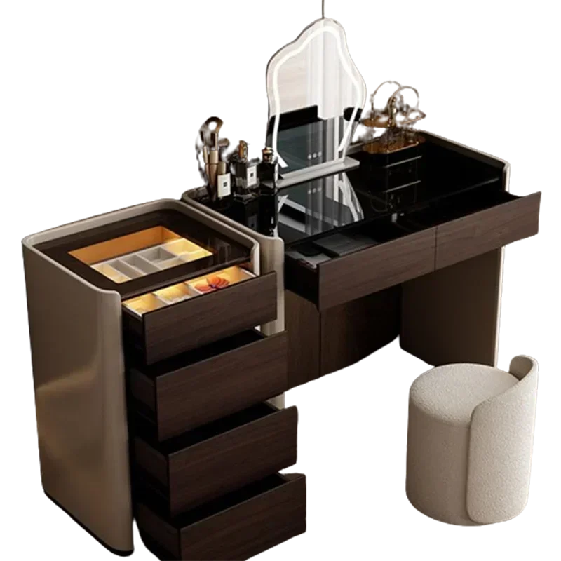 Vanity Table Nordic Wooden Organizer Drawers Dresser Salon Luxury Beauty Unique Mesa De Maquillaje Home Furniture