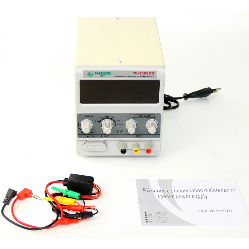 1502DD 15V 2A Ac Naar Dc Gestabiliseerde Voeding Verstelbare Stroom Voor Mobiele Telefoon Reparatie 220V Power Test