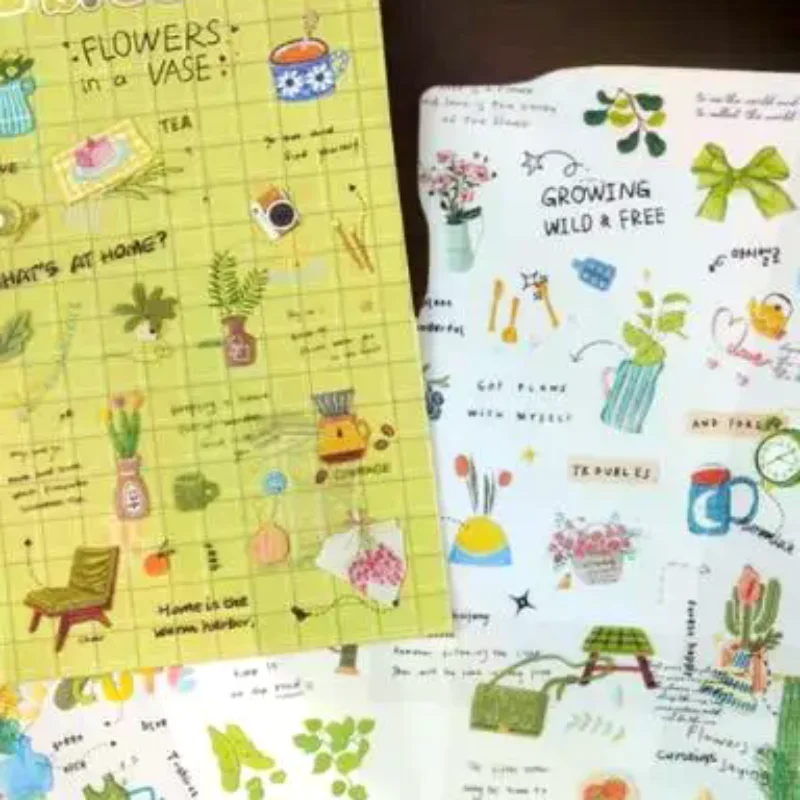 6pcs Love Letter Planner Stickers - Cute Pet Waterproof  Stickers For DIY Crafts,Journal,Scrapbook, Water Bottles,Laptops