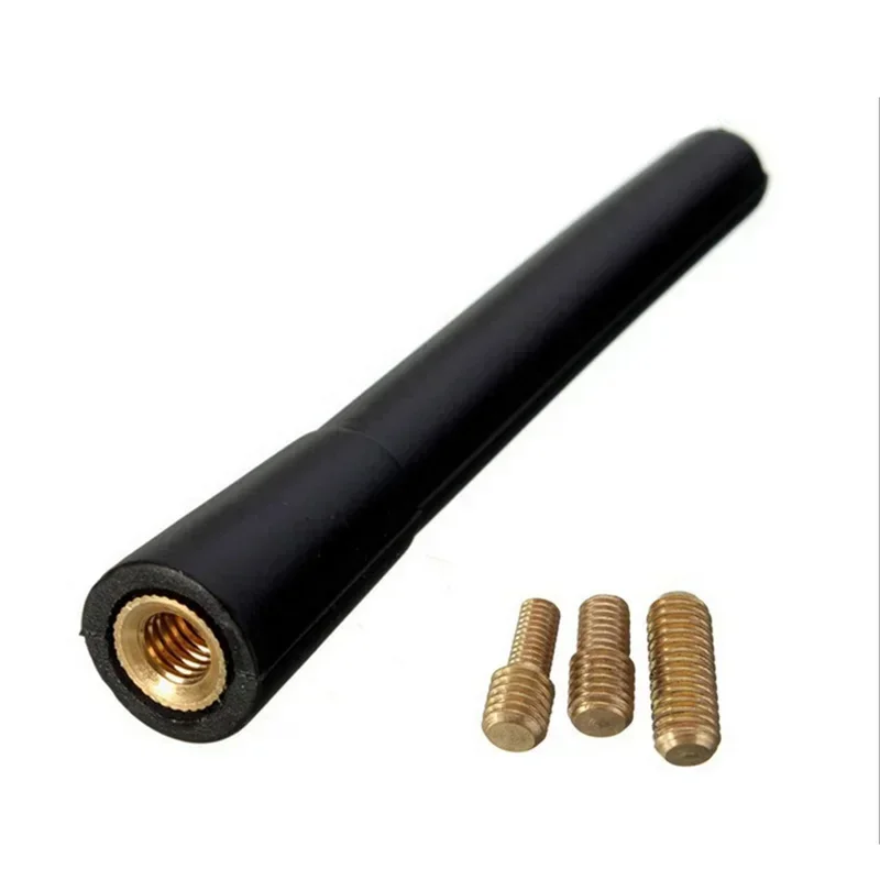 Car Aerials Adapters Auto 10cm Rubber Roof Short Rod Antenna Thread Adapter M5 M6 Radio FM AM GPS GSM DAB Signals Reception