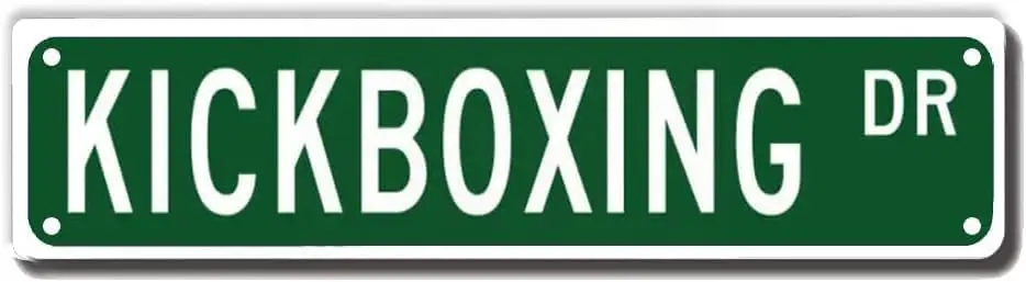 

NANDEZ Kickboxing Dr Street Sign Metal Tin Signs Junction Sign Wall Decor Road Decoration 4x16 Inch