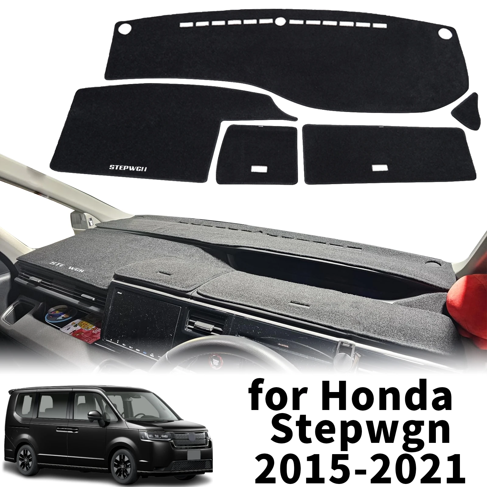 

fit for Honda Stepwgn Step Wagon 2015-2021 STEP WGN Dashmat Dashboard Cover Pad Protective Carpet DashMat Sunshade Accessories