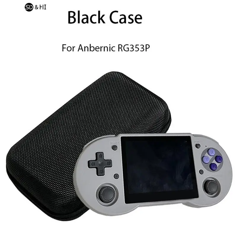 1pc RG353P Black Case Game Console Bag Waterproof Shockproof Consumable Protect for RG353P Black Bags