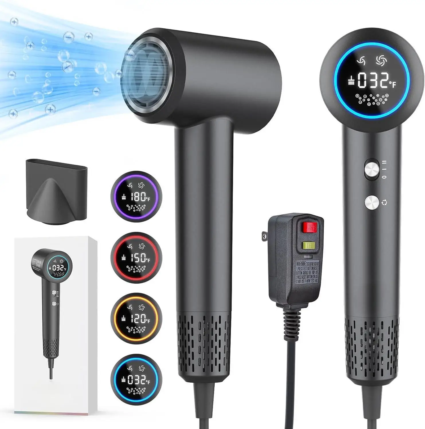 

STLFPortable High-Speed 110000 RPM Ionic Hair Dryer Brushless Multi Styler Set for Hair Care & Pet Grooming for Home & Hotel