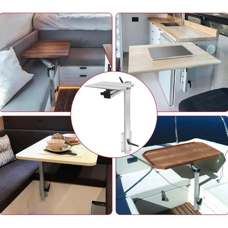 Detachable Height Adjustable Aluminum Alloy Desk Leg 360 Degree Rotation Modern Removable Table Leg Accessories For Hotels RV