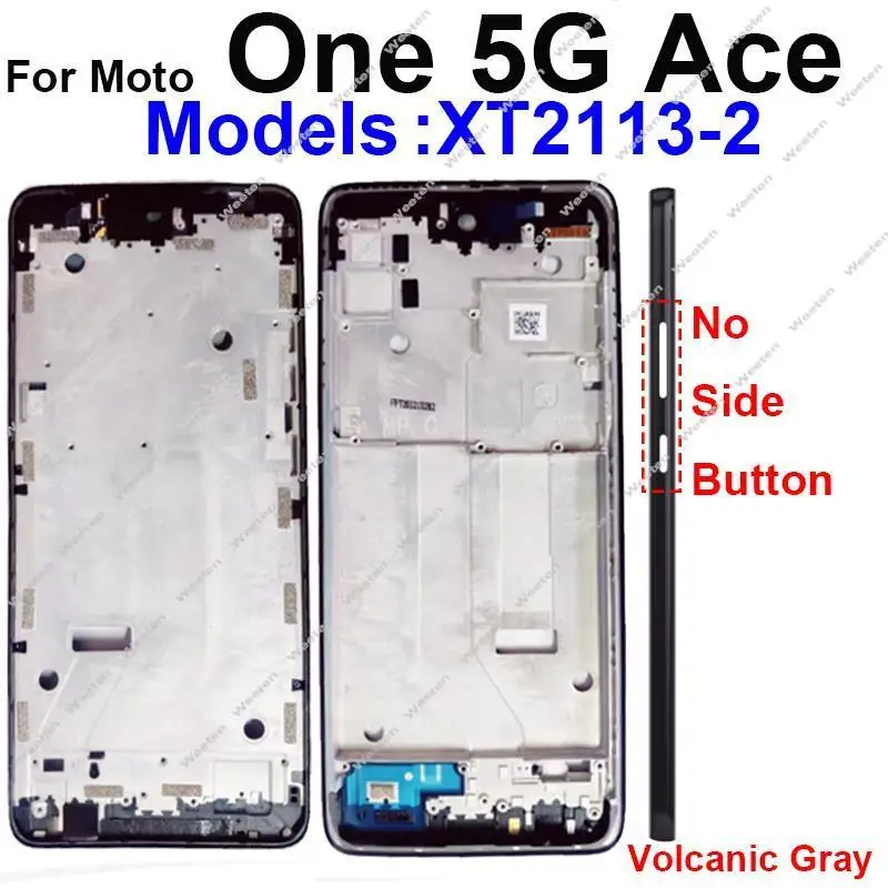 Copertura del telaio centrale LCD anteriore per Motorola MOTO G 5G Plus One G 5G ACE One G 5G UW Ace alloggiamento centrale cornice LCD parti della piastra della cornice