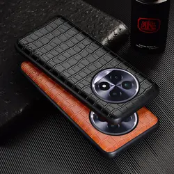 Luxury Crocodile Leather Case For Realme 13 Pro Plus 4G 5G Slim Fit Premium Cover for Realme 13 Pro case