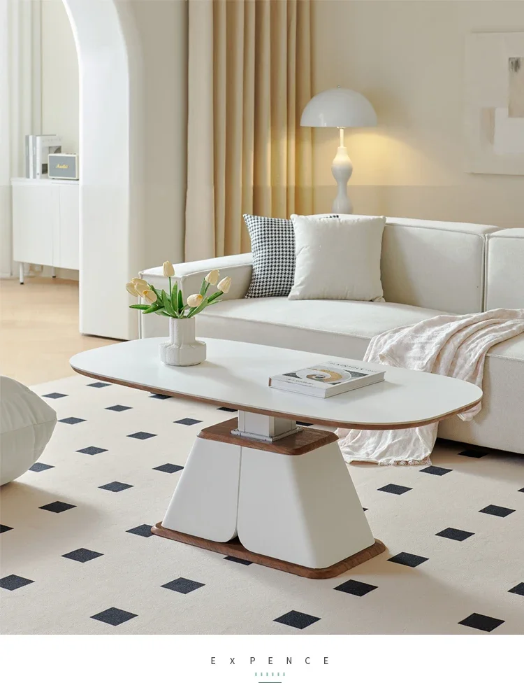 Q Lifting Coffee Table Dual-Purpose Living Room Mobile Multi-Function Electric Automatic Modern Minimalist